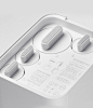  Button Circle Grey Grip Minimalist Plastic Rounded Rubber / Silicon White Xiaomi