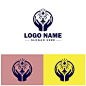 手势标志logo矢量图设计素材
