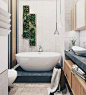 【黑白简约 浴室设计】简单的色调，但是却搭配出酷酷的感觉​​​​