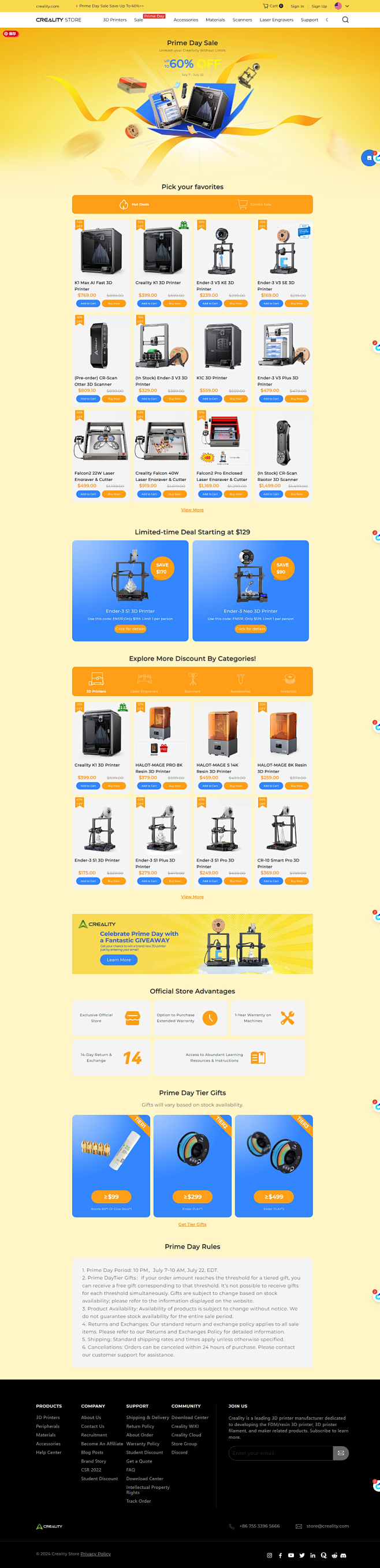 Creality Prime Day S...