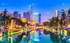 城市建筑景观夜景