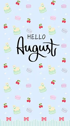 小清新你好八月手机壁纸大全