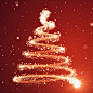 Christmas tree background - merry christmas 3d illustration Premium Photo