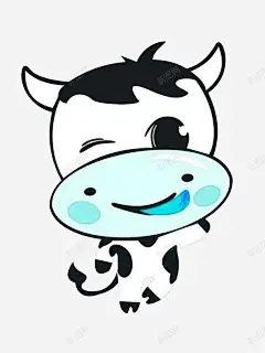 卡通牛高清素材 页面 页面网页 平面电商 创意素材 png素材