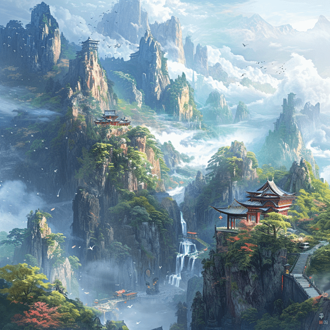 男频仙侠无人场景 | Ai绘画
@叙叙叙...