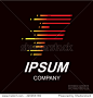 Abstract letter F logo design template,fast speed fire moving,quick energy sign,vector icon,lines letters,Typographic elements