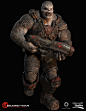 Gears of war Ultimate : Drone, Heber Alvarado : The Drone was the first locust we updated and as such required the development of custom brushes, alphas and textures that would then get shared across all our locusts to ensure consistency in our armor and 