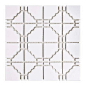 11.75"x11.75" Namba Porcelain Mosaic Floor and Wall Tile, Glossy White