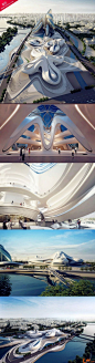 Futuristic architecture will be finished in 2015, in China | Changsha Meixihu International Culture And Art Center Design By Zaha Hadid