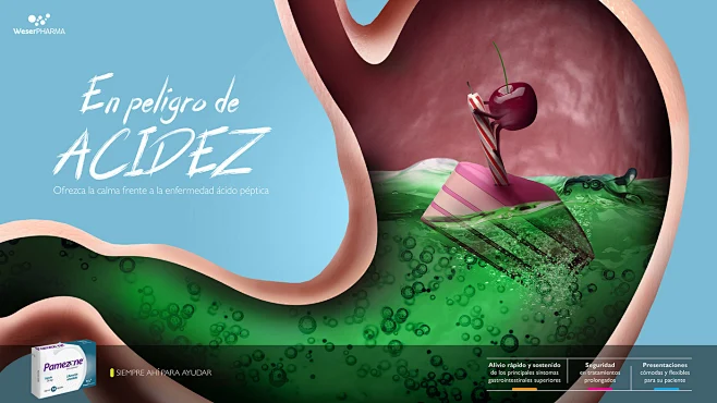 acid Advertising Food Health medical photoshop stomach-花瓣网