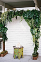 Take A Five-Minute Getaway With This Lush, Tropical Wedding Inspo #refinery29  http://www.refinery29.com/100-layer-cake/58#slide6  Venue: The Amado.: 