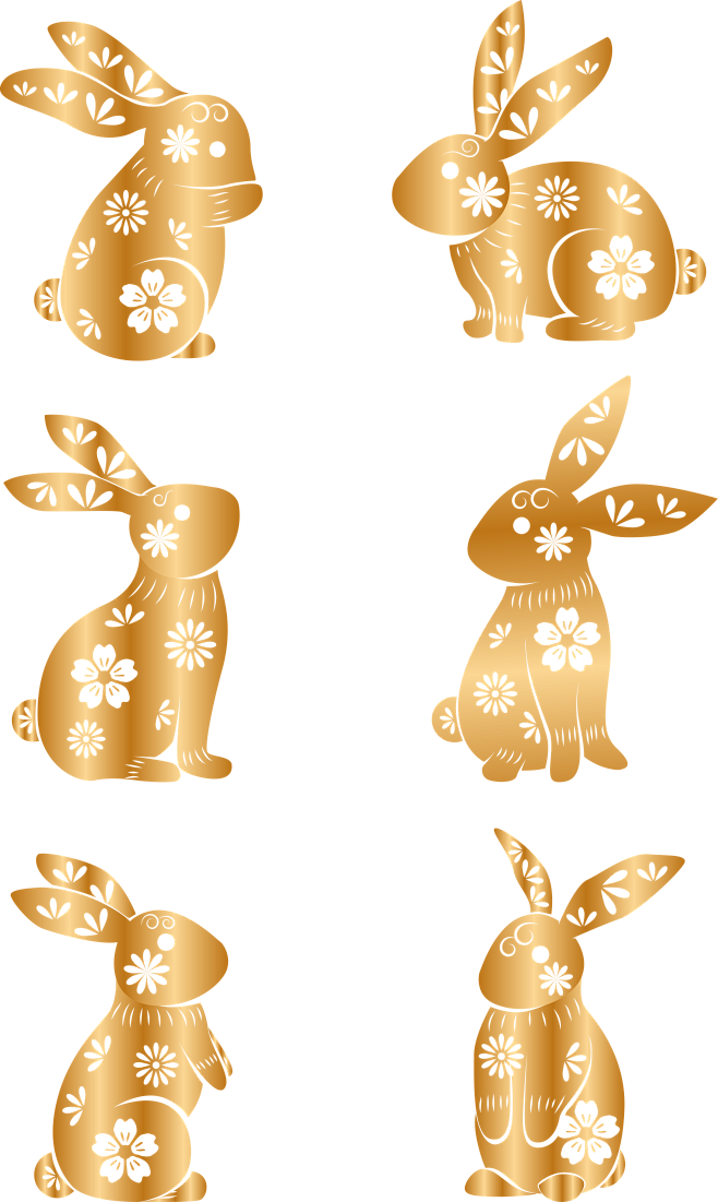 兔年剪纸素材 (36)