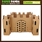 PAPER PANDA 幼儿园儿童室内大型城堡迷宫游戏屋玩具屋纸房子帐篷-淘宝网