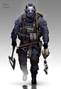 Headhunter Concept, Park Jin Kwang : SIG MPX _ 5.56mm Rifle Body<br/>Ballistic Mask<br/>Tactical Axe