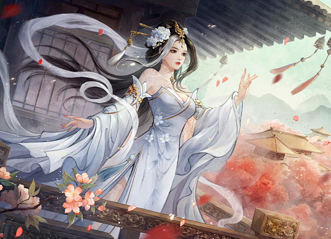 拈花解语*严夫人_看图_三国杀皮肤吧_百度贴吧