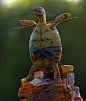 The Real Ninja Turtle, Err Tortoise. , Damir G. Martin : This image is a result of a one day play with an asset I released earlier today. 
The model was built from ground up in Zbrush. All the details are hand sculpted and hand painted, meaning, I did not