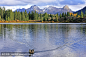 莫拉斯湖和针山，Weminuche荒野，科罗拉多州
Molas lake and Needle mountains, Weminuche wilderness, Colorado