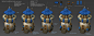 Low Poly Peon, Mark Henriksen : low poly game character
design, modelled and textured. Modo and Photoshop 
unit in an upcoming game Siegecraft Commander