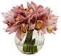8" Cymbidium Orchid in Vase, Purple - Arrangements - Floral & Greenery - Home Accents - Decor & Entertaining | One Kings Lane