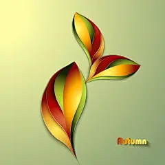 创意秋天叶子背景矢量二_矢量素材_联盟素材