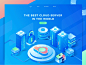 Best Cloud Server Animation Header Concept cloud server motion graphics after effects header landing page ui illustration gif animation