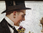 J.C. Leyendecker : Watch my HD video of this painting at ChrisOatley.com/jcl  Detail image of a J.C. Leyendecker painting from the 'Illustrating Modern Life' exhibit at Pepperdine University.    March 2013.