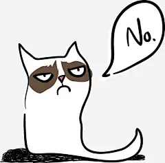 说不的猫咪矢量