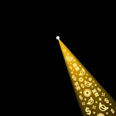 金币祈福光束祝福朋友圈封面