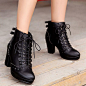 Sweet high heel bowknot Martin boots.  Use this coupon code "playbanovici" to get all 10% off!: 