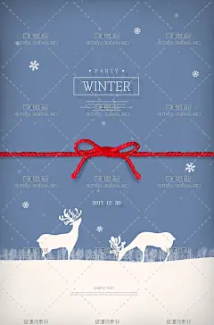 PSD圣诞节华丽装饰大气卡片电商促销活动灯箱海报设计素材ps96-淘宝网