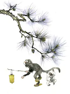 早起捉到大蛇了-早稻.野兽__涂鸦王国插画