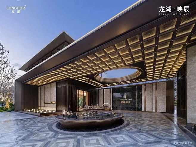 高端住宅产品-酒店式社区入口大堂-花瓣网