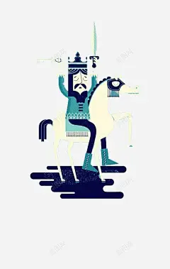 骑马的战士 创意素材