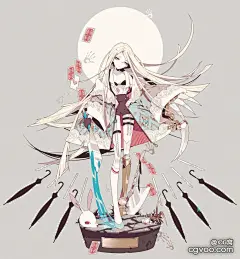pixiv画师しきみ 画风超美的哥特系画师,CG窝★插画原画手绘板绘画美术设计
