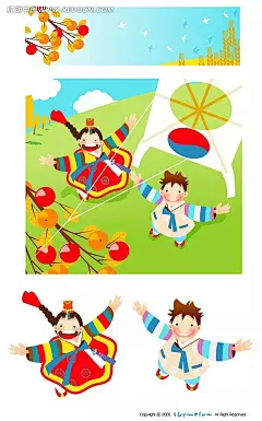 放风筝的韩国小夫妻角色插画PSD分层素材 PSD素材 绘画设计 卡通人物 漫画人物 人物插画 矢量人物 手绘人物 水彩插画 画册设计 名片设计 汽车广告设计 3.8妇女节设计_2718816235