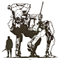 ajtron:

“Metal Gear Roo”Concept art for Metal Gear Online. 