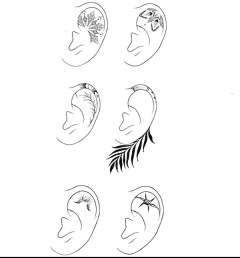 比利刺青TATTOO工作室采集到耳朵 素材