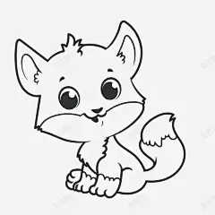 手绘卡通线描小猫咪 免抠png 设计图片 免费下载 页面网页 平面电商 创意素材