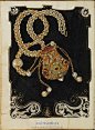 #美丽旧时光# 巴伐利亚公爵夫人安娜的珠宝书。这位16世纪的贵族将她心爱的珠宝描绘成册。