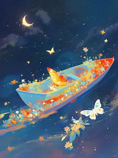 小船载着蝴蝶的梦丨附咒语 - 小红书