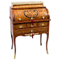 Antique French Louis XV Revival Marquetry Bureau, circa 1870