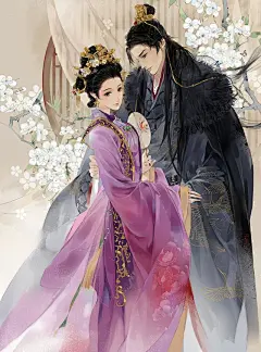 古风手绘绝代风华皇后壁纸：后宫佳丽三千人，三千宠爱在一身