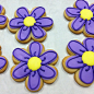 Purple flower cookies....