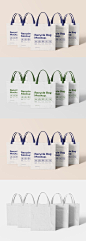 购物环保袋品牌Logo展示样机 (PSD)