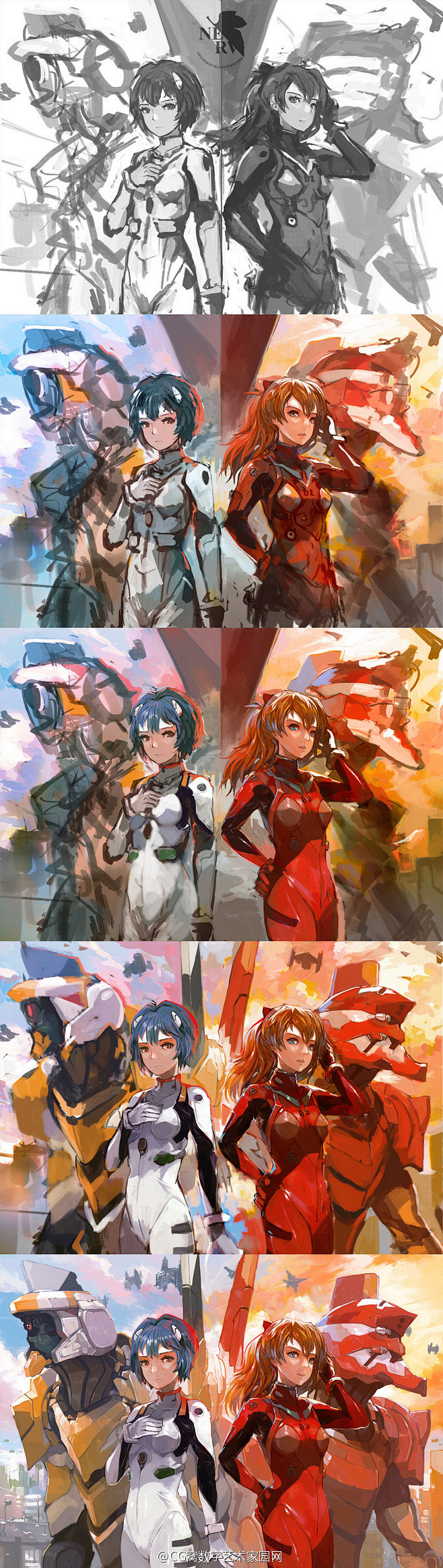 #绘画教程# 厚涂技法教程收集