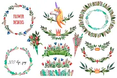 插画 | 高品质中世纪欧洲国王宫廷建筑花卉植物动物手绘水彩图像集 – 云瑞设计