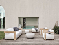 Upholstered armchair with armrests CLAUD | Armchair by Meridiani