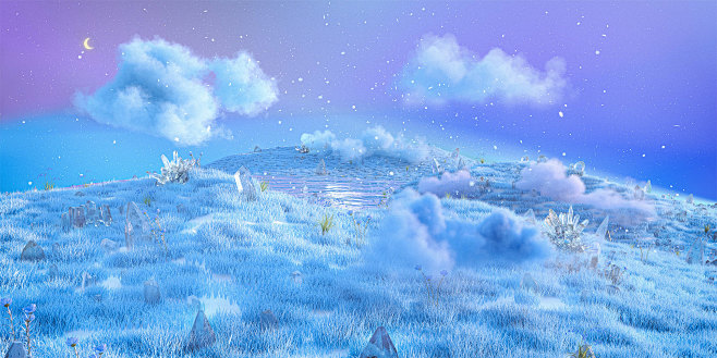 3D background scene ...
