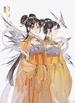 二哈和他的白猫师尊超话人物折页卡大图来喽，感谢@-害谷-  大大绘图！#燃晚#、罗芊芊、勾陈、桃花源羽民……完美还原墨燃与楚晚宁共闯彩蝶镇、金成池、桃花源“副本”的一路。这份精美特典磨叔刚拿到就爱不释手了~ ​​​​