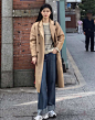 港真的！驼色羊绒大衣搭配什么内搭和裤子好看|真的|驼色-爱美·BEAUTY-川北在线